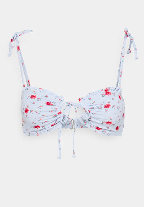 On the Path Bandeau Bikini-Top iceblue Vorderansicht