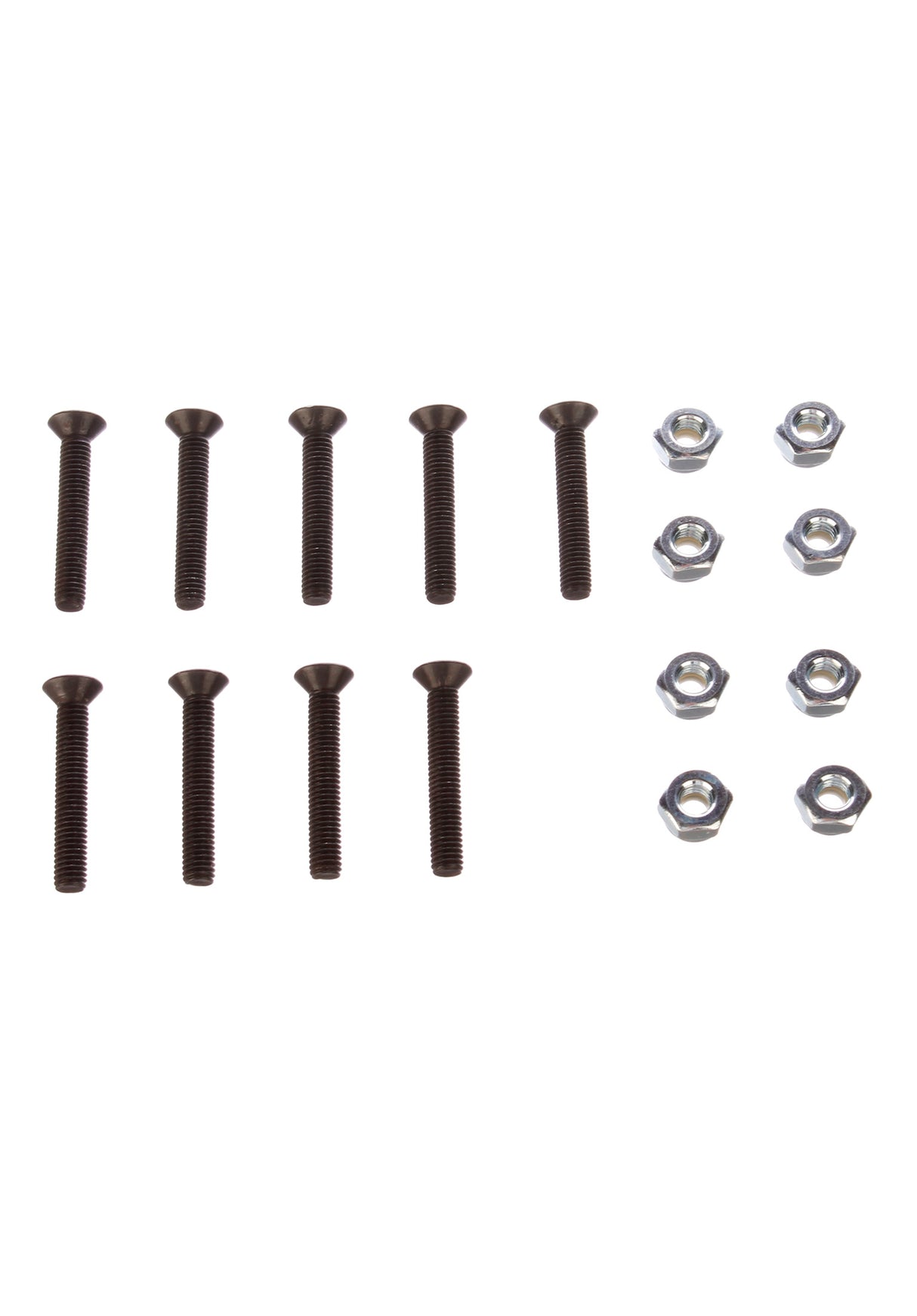 1-1/4''-Kreuz-Longboard-Set no color Rückenansicht