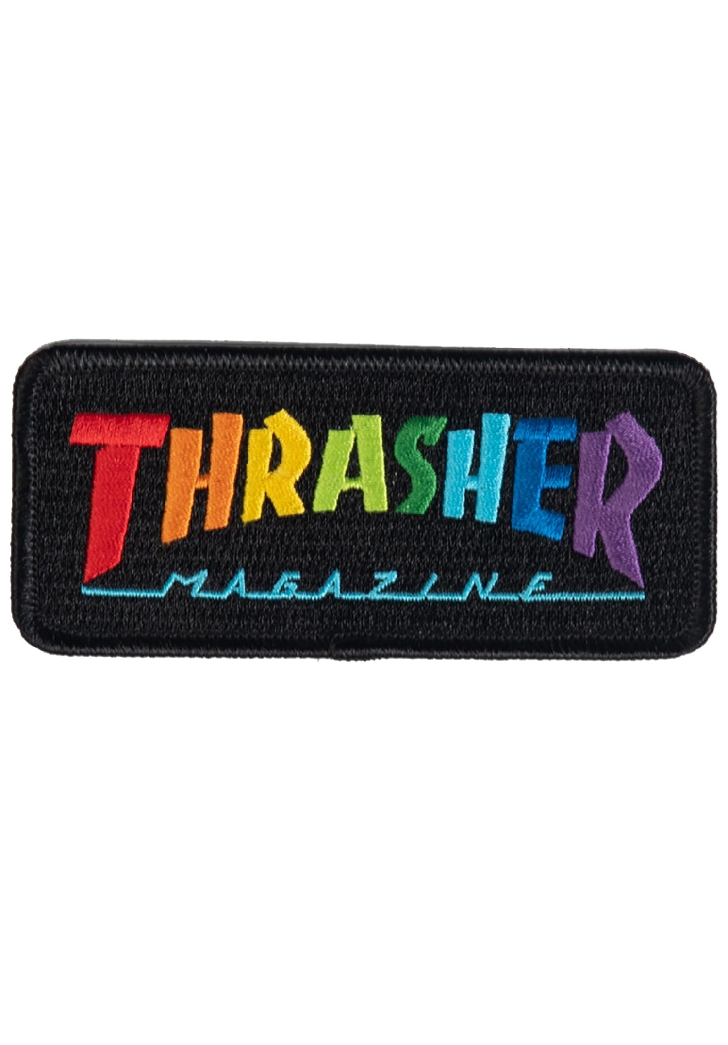 Rainbow Mag Patch multicolored Vorderansicht Zoom Image