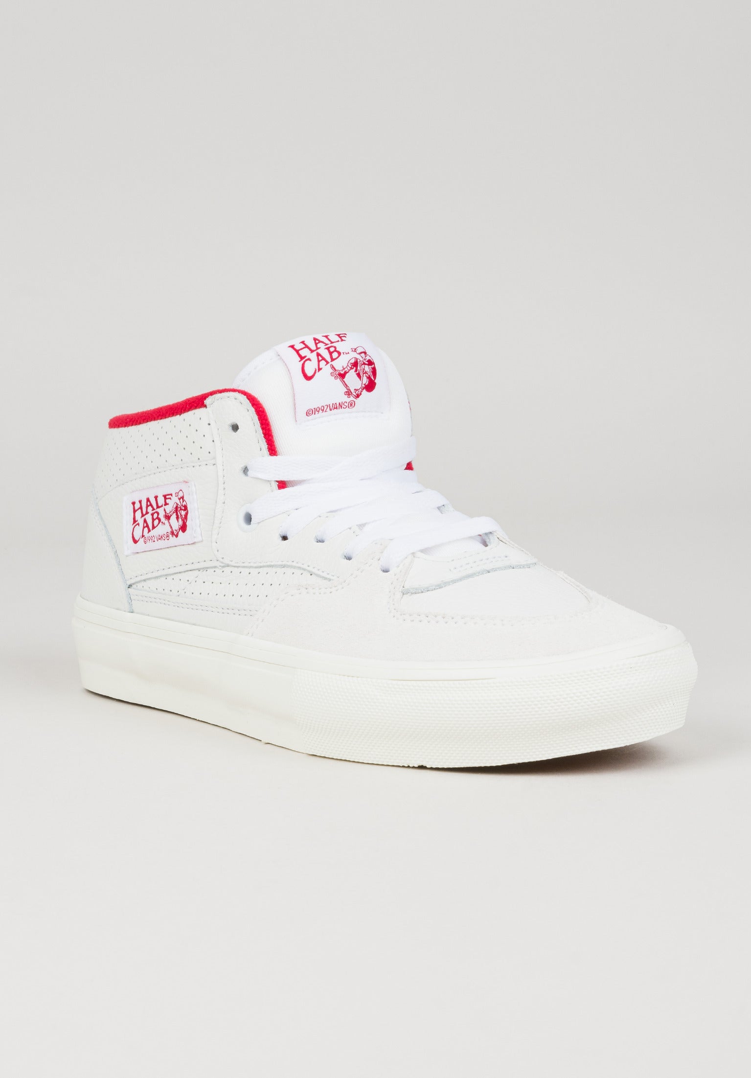 Skate Half Cab Vans Mens Shoes in vintagesport white red for c TITUS