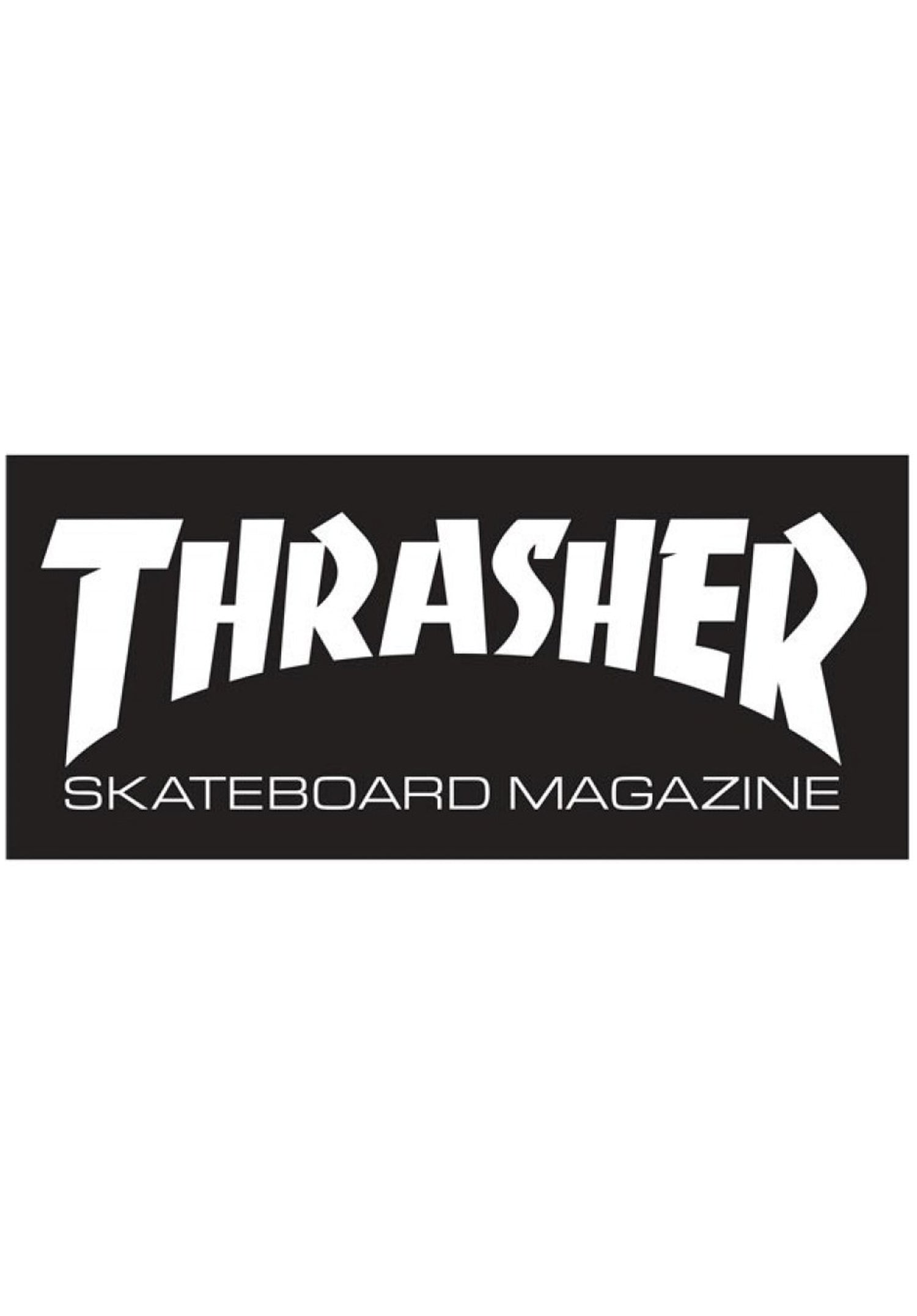 Skate Mag Standard Sticker black Vorderansicht Zoom Image
