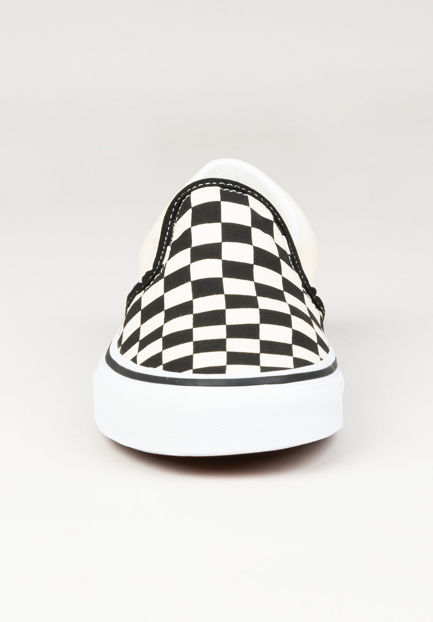Slip-On black-white-checkerboard white Rueckenansicht Zoom Image