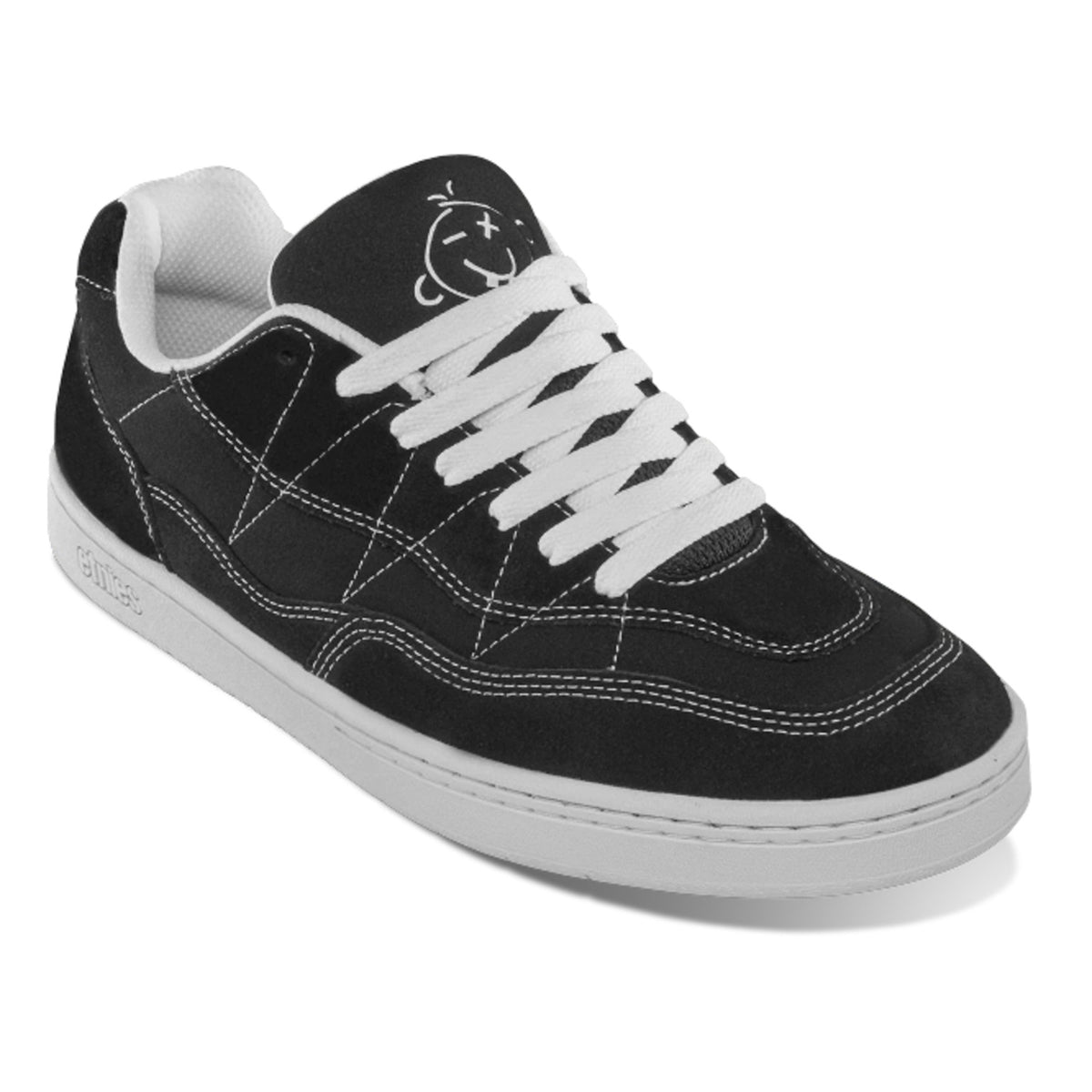 Etnies Mens Flip Black White Canvas Skate Shoes Skateboard Sneakers Size 7.5 Etnies Mens Flip Black White Canvas Skate | Mercari main image 2