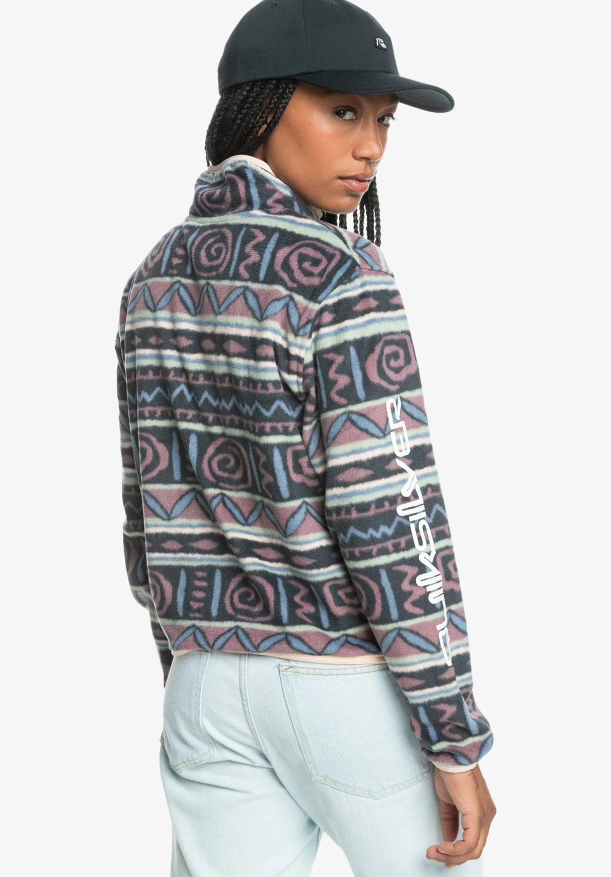 Uni FZ Polar Fleece grapeshakeheritagestripe64 Rueckenansicht