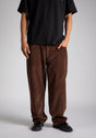 X-tra Baggy Cord chocolatebrown Vorderansicht