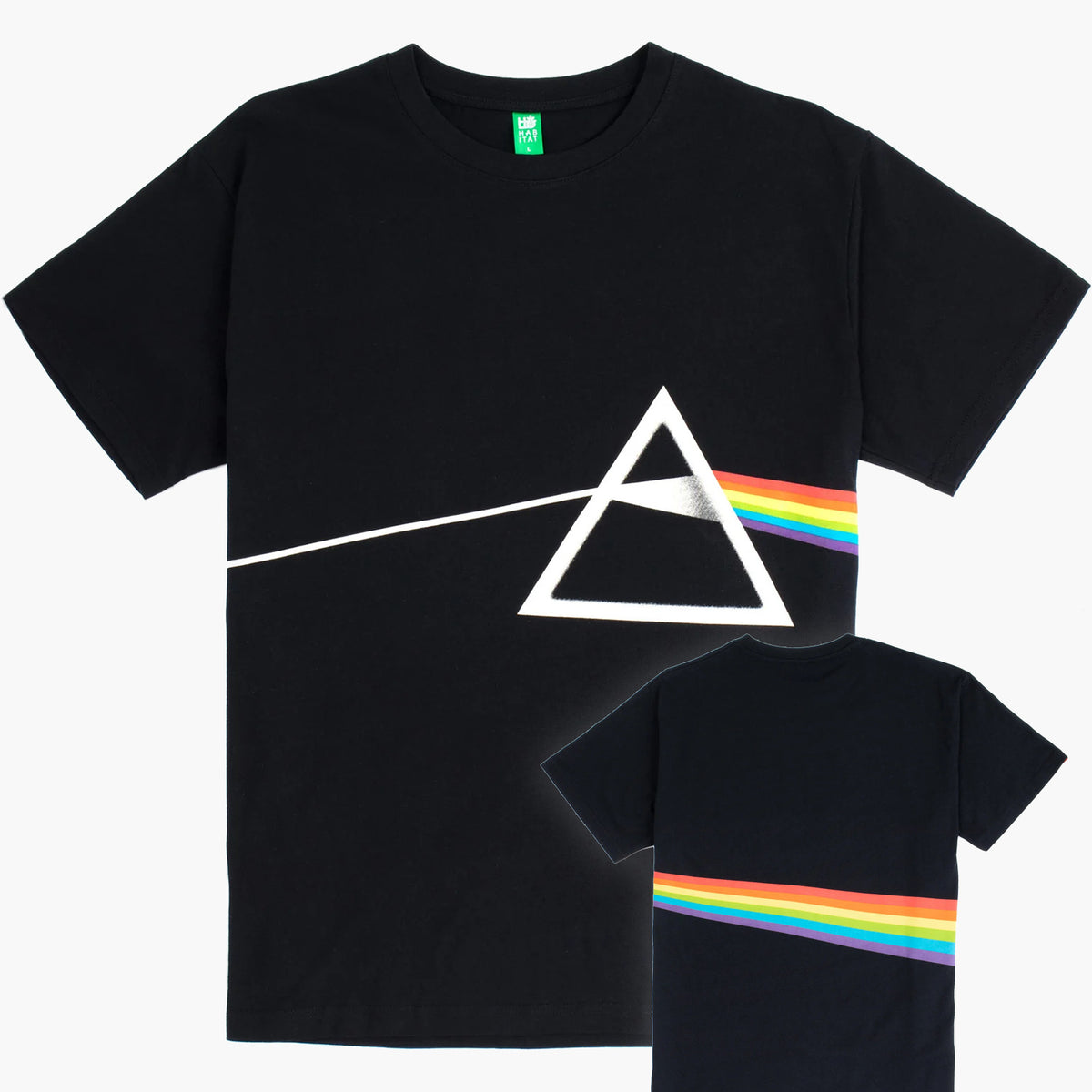 x Pink Floyd Dark Side Of The Moon Habitat T-Shirt in black for