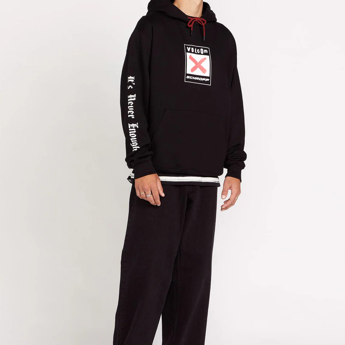 x Schroff Fleece PO Volcom Sweat à capuche en black pour hommes