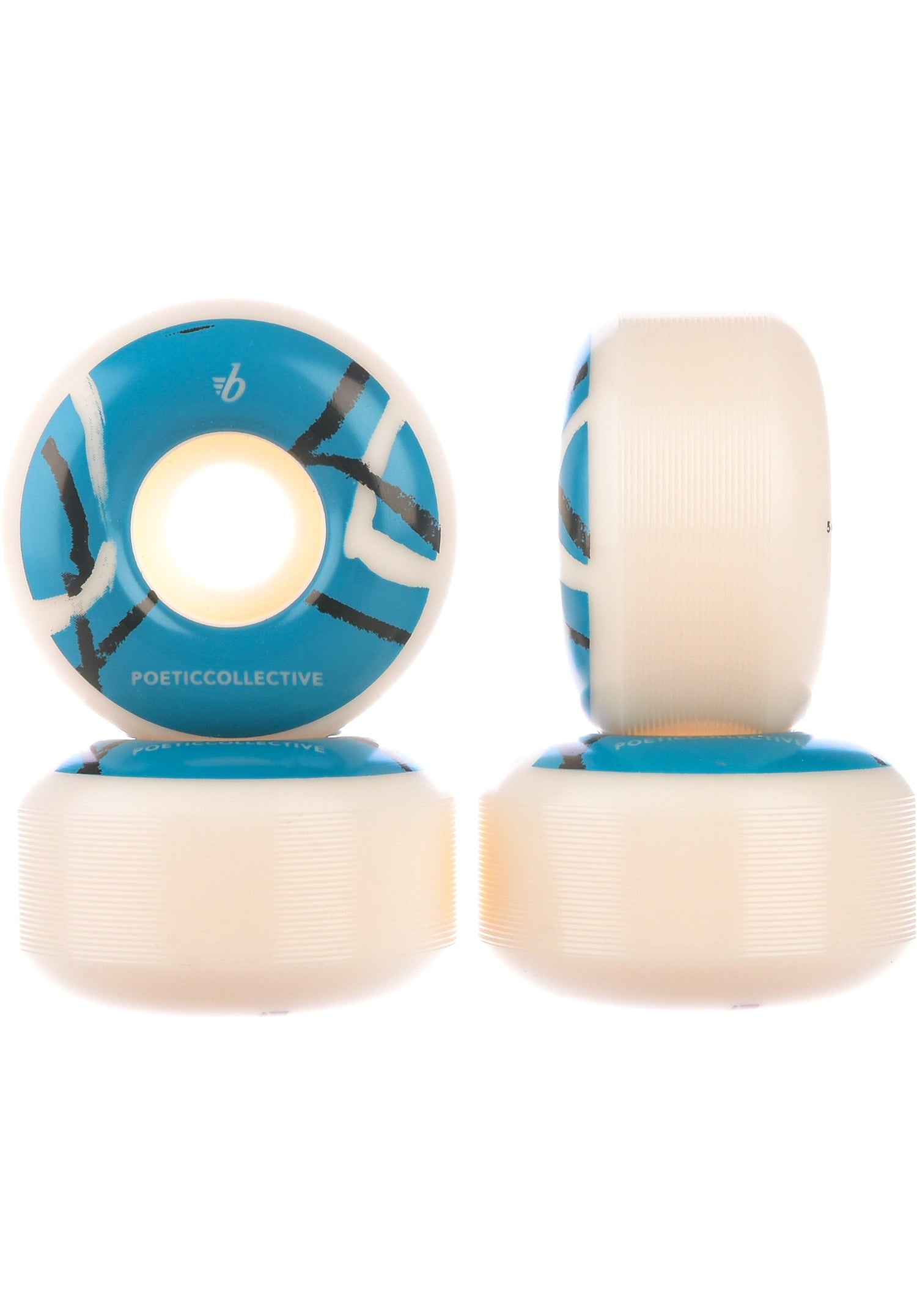 x Poetic Collective Round 101A white-blue Rückenansicht Zoom Image