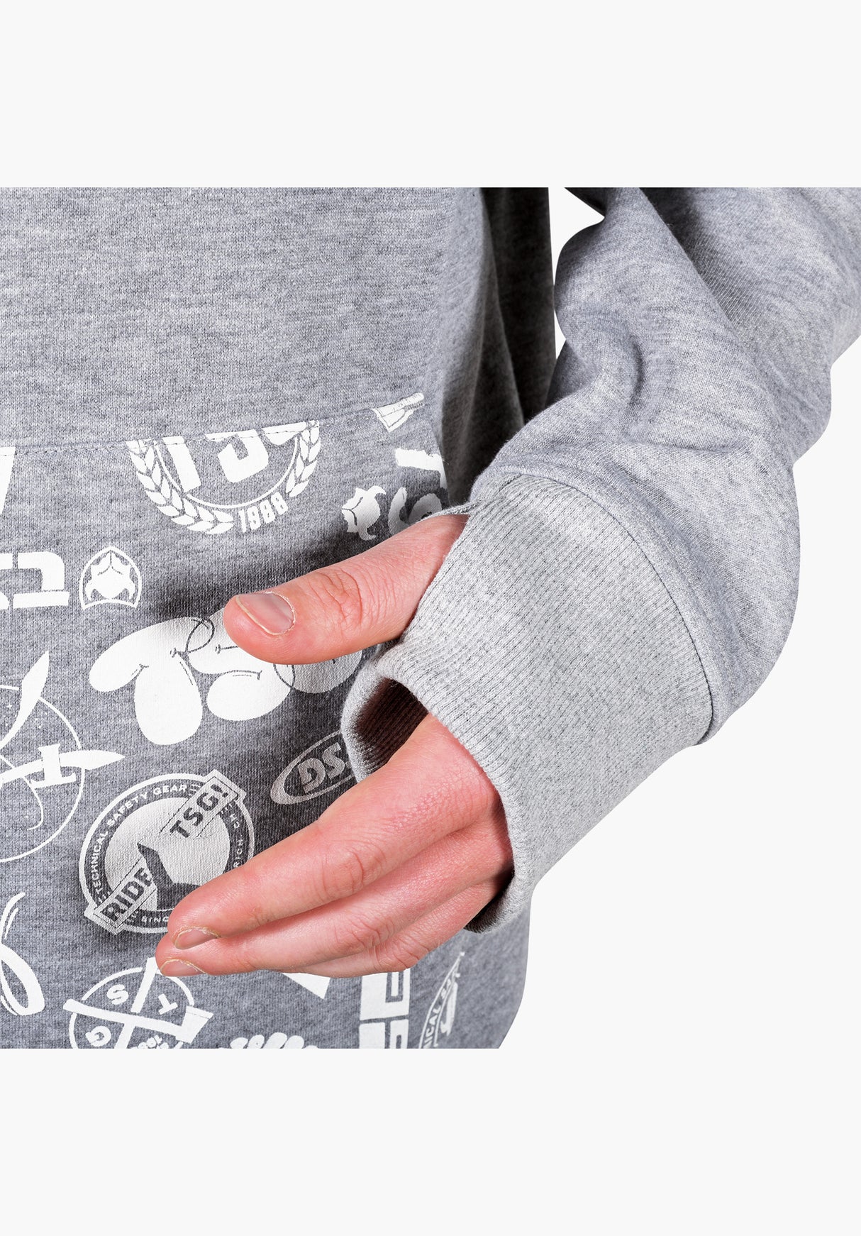 Sticky dark grey mel Seitenansicht