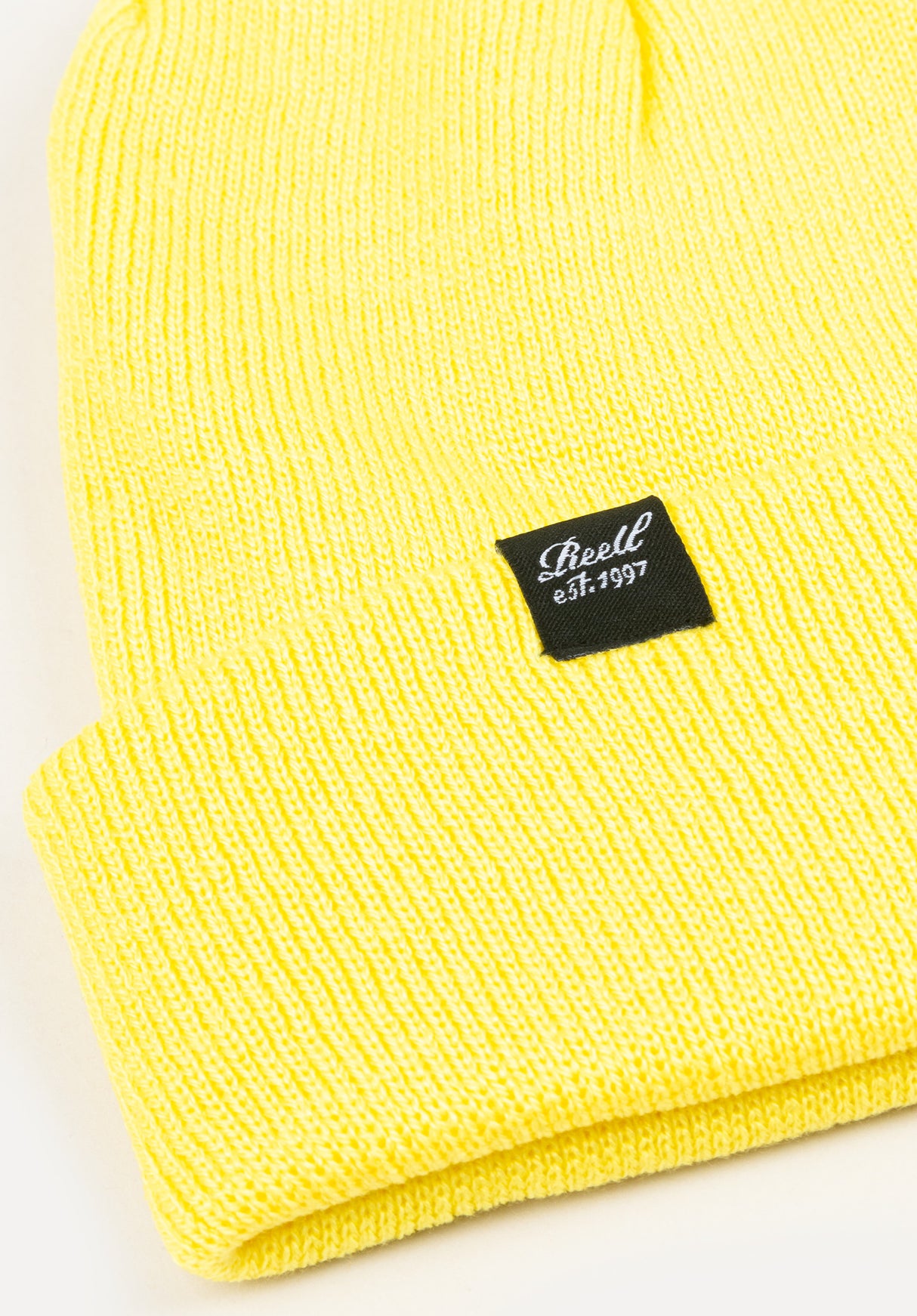Beanie limeyellow Rückenansicht