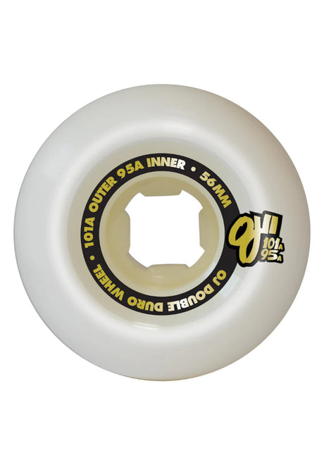 OJ Wheels Kieran Woolley Roo Gold Double Duro Mini Combo 101 Ruote white – Vista posteriore