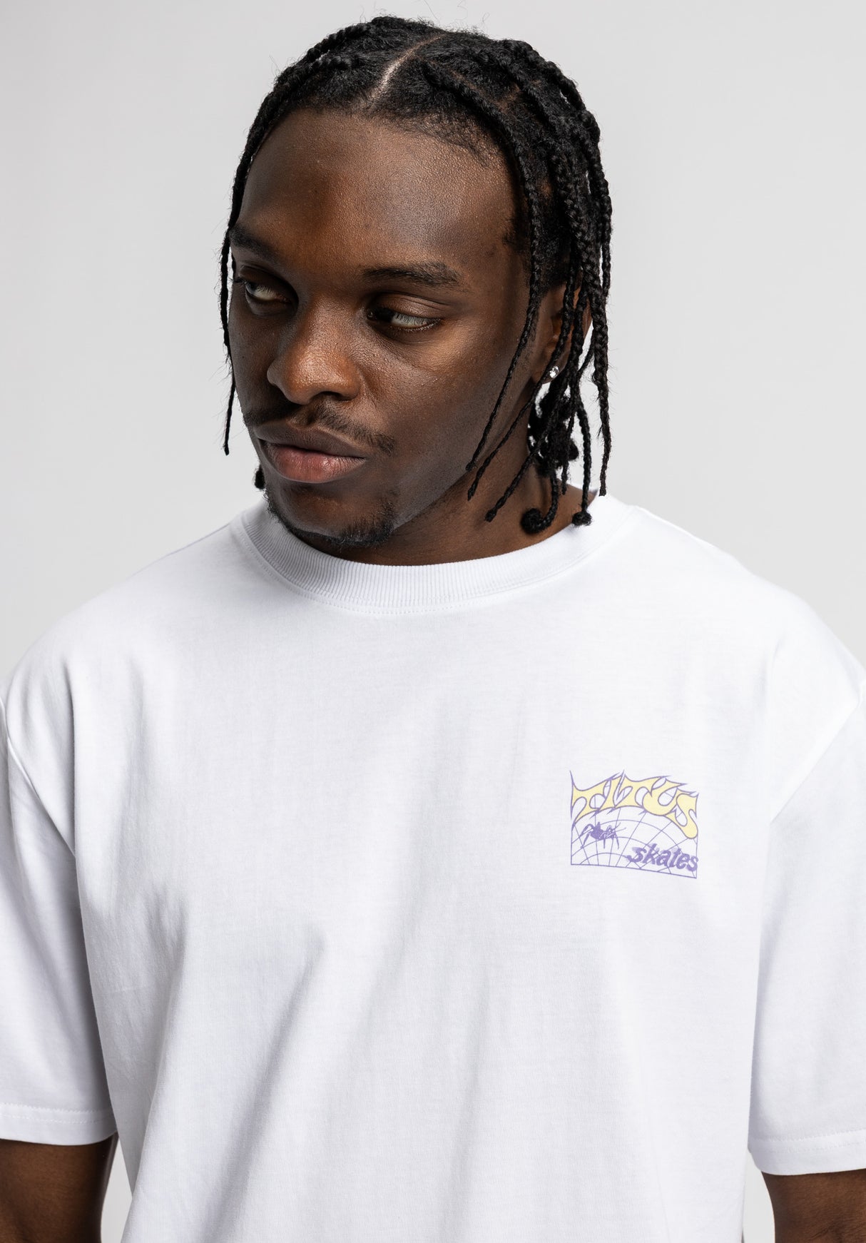 TITUS Heritage Clean T-Shirt lightheathergrey – Detaljevisning 2