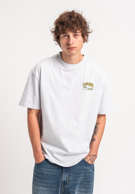 TITUS Heritage Clean T-Shirt lightheathergrey – Back view