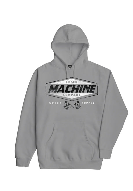 Loser-Machine Gravel Road Hoodie-sweater cement – Vooraanzicht