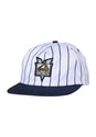 x Bronze Pickup Snapback white-navy pinestripe Vorderansicht