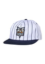 x Bronze Pickup Snapback white-navy pinestripe Vorderansicht