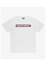 Independent Bar Logo heavyweight T-Shirt white – Front view