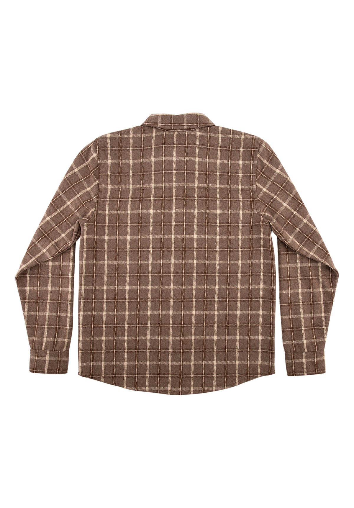 Independent Belmont Flannel Top Camisa brown-tan – Vista trasera