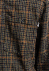 TITUS Willy Camicia a maniche lunghe navy-green checked – Vista di dettaglio 2