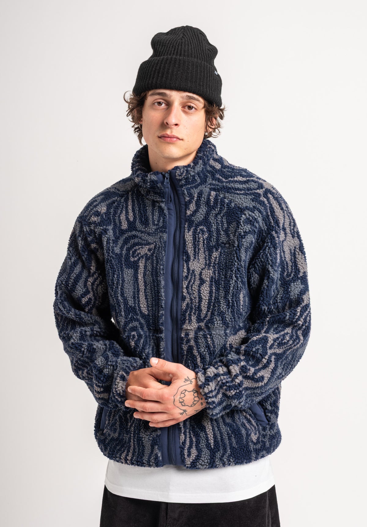 TITUS Jacob Winter Jackets greyblue-ao – Back view