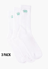 TITUS Tagg 3Pack Chaussettes white – Vue de face