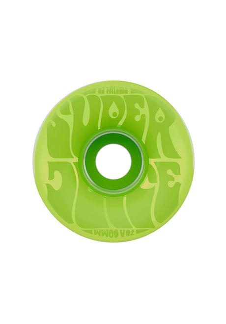 OJ Wheels Bubble Gum Super Juice 78A Rueda transparent-green – Vista frontal