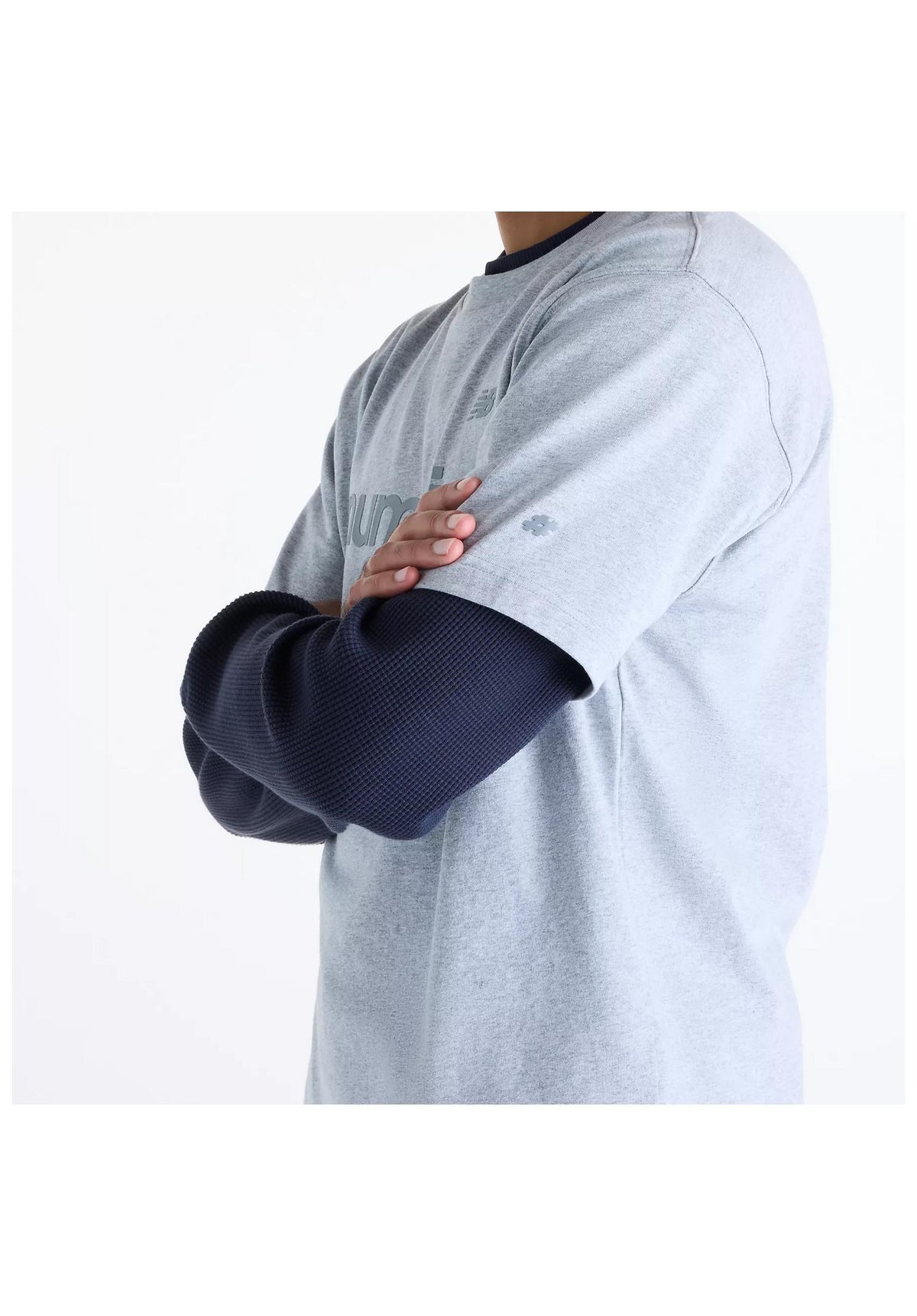 New Balance Numeric Numeric Cotton T-Shirt athleticgrey – Back view