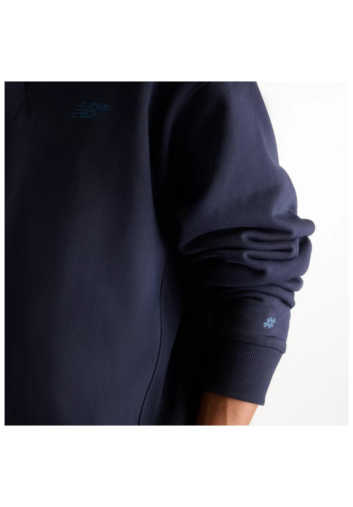 New Balance Numeric French Terry Small Logo Felpa night – Vista di dettaglio 1