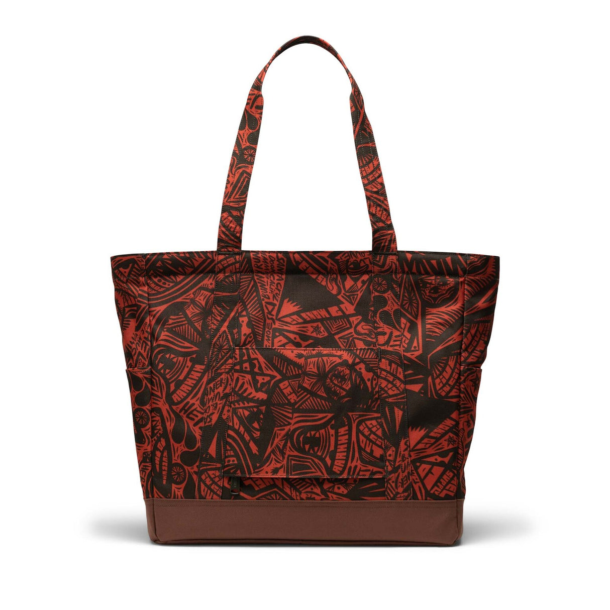 Herschel Thomas Campbell Heritage Tote Bag TC forest night-saddle brown – Back view