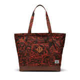 Herschel Thomas Campbell Heritage Tote Bag TC forest night-saddle brown – Front view