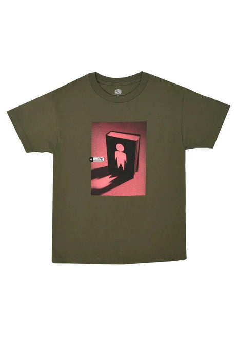 Alien-Workshop Good Book T-shirt fatigue-green – Vooraanzicht
