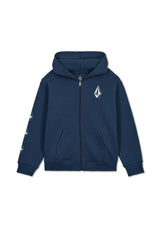 Volcom Iconic Stone Gid Kids Hoodie dustbowl-indigo – Set forfra