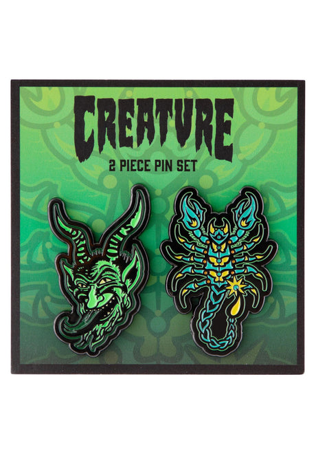 Creature Hellion Pin Set diverser Artikel green-black – Vista frontal