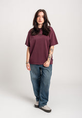 TITUS W Heritage Clean T-shirt darkberryfaded – Vista laterale