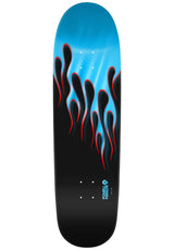 Powell-Peralta Nitro Hot Rod Flames Tabla black-lightblue foil – Vista frontal