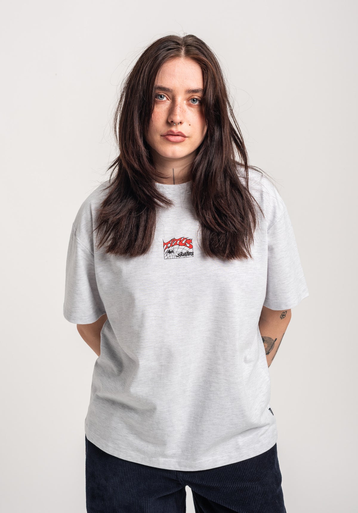 TITUS W Heritage Camiseta lightheathergrey – Vista trasera