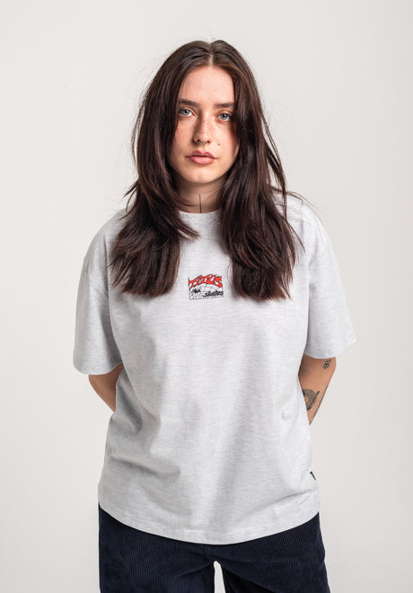 TITUS W Heritage T-Shirt lightheathergrey – Back view