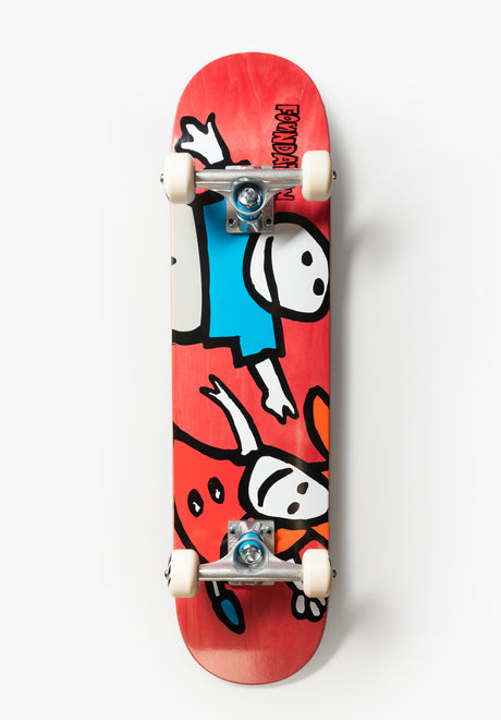 Foundation Whippersnapper Mini Skateboard complet various stains – Vue de face