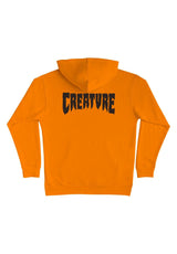 Creature Mono Heavyweight Hoodie-sweater safetyorange – Achteraanzicht