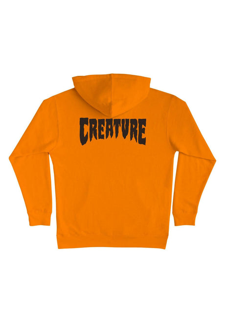 Creature Mono Heavyweight Sudadera safetyorange – Vista trasera