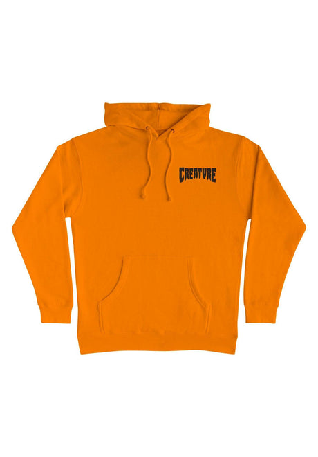 Creature Mono Heavyweight Sudadera safetyorange – Vista frontal