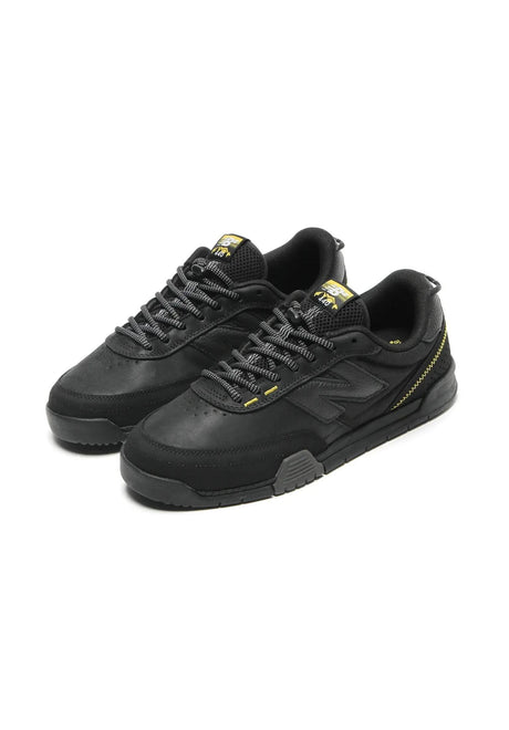 New Balance Numeric 440v2 Trail Low Mens Shoes black-black – Back view