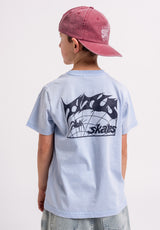 TITUS Heritage Clean Kids T-shirt  heavenbluefaded – Vue de dos