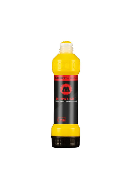 Molotow Dripstick Permanent Paint 860 DS Marker 10mm Lata de aerosol zinkgelb – Vista frontal