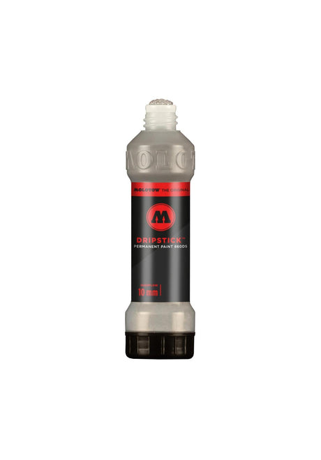 Molotow Dripstick Permanent Paint 860 DS Marker 10mm Lata de aerosol metalliccrome – Vista frontal