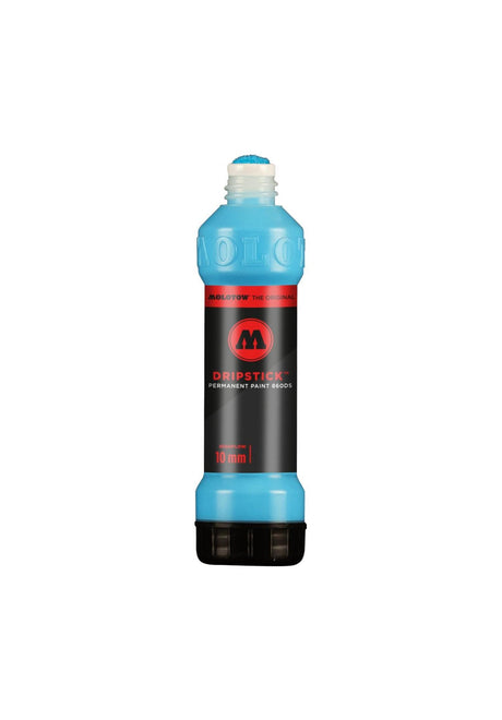 Molotow Dripstick Permanent Paint 860 DS Marker 10mm Lata de aerosol schaockblau-mittel – Vista frontal