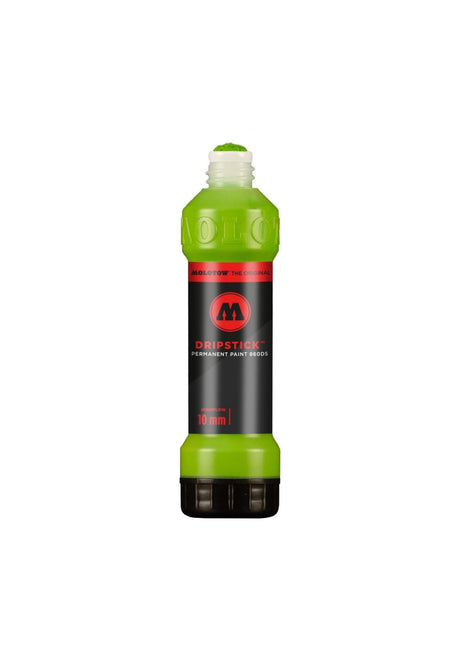 Molotow Dripstick Permanent Paint 860 DS Marker 10mm Lata de aerosol cremegruen – Vista frontal