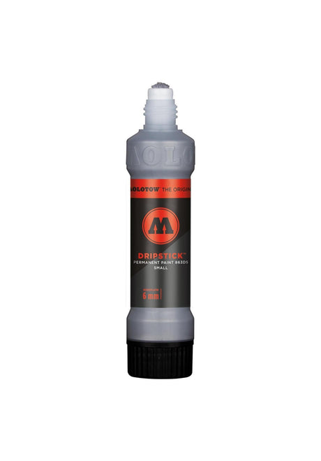 Molotow Dripstick Permanent Paint 863 DS Marker 6mm Lata de aerosol metalliccrome – Vista frontal