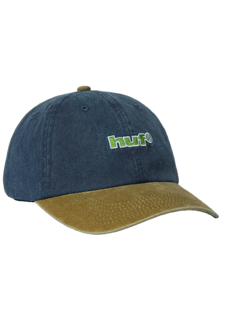 HUF Two Tone 89 Washed 6 Panel Hat Casquette navy – Vue de face