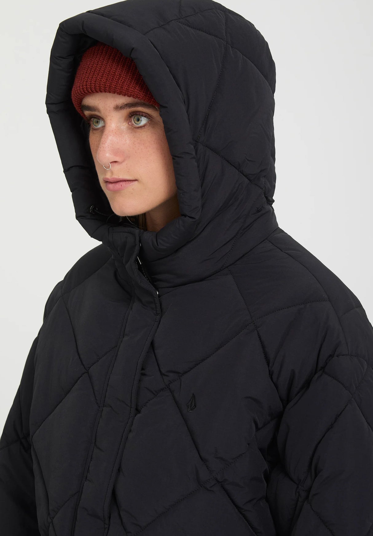 Volcom Out Of Boxy Puff Chaqueta de invierno black – Vista de detalle 2